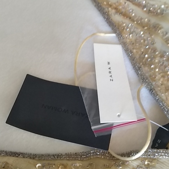 Great Gatsby inspired beaded gold dress with tags - Picture 2 of 2